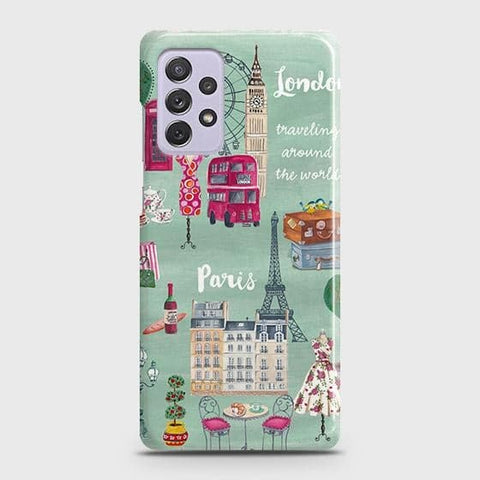 Samsung Galaxy A72 Cover - Matte Finish - London, Paris, New York ModernPrinted Hard Case with Life Time Colors Guarantee B84