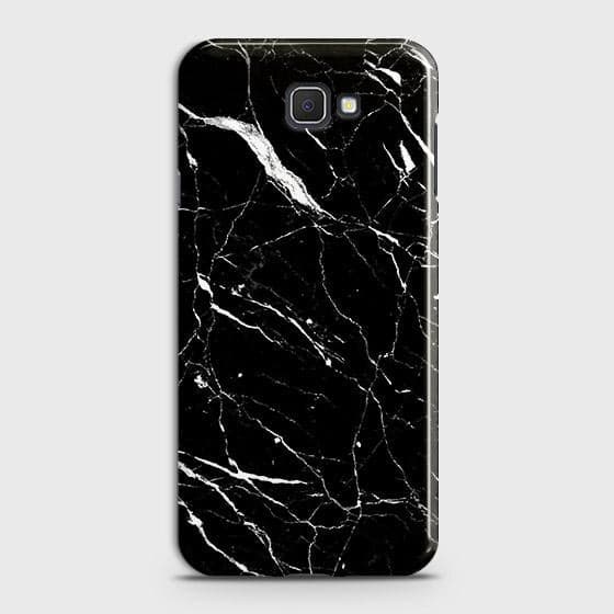 Samsung Galaxy J4 Core Cover - Trendy Black Marble Printed Hard Case with Life Time Colors Guarantee