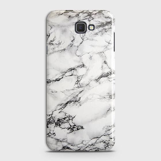 Samsung Galaxy J4 Core Cover - Matte Finish - Trendy Mysterious White Marble Printed Hard Case with Life Time Colors Guarantee