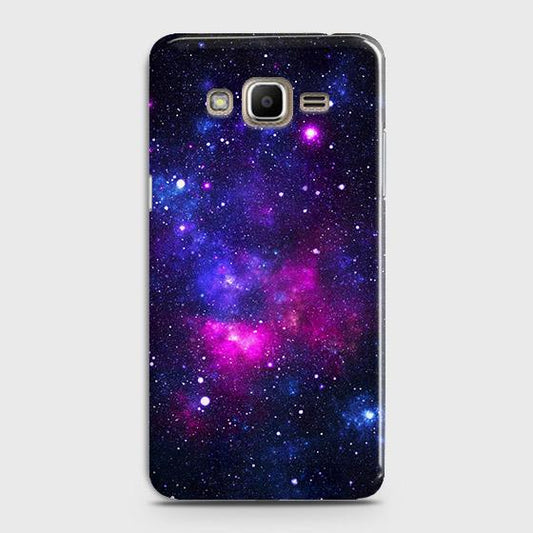 Samsung Galaxy J7 Core / Nxt Cover - Dark Galaxy Stars Modern Printed Hard Case with Life Time Colors Guarantee