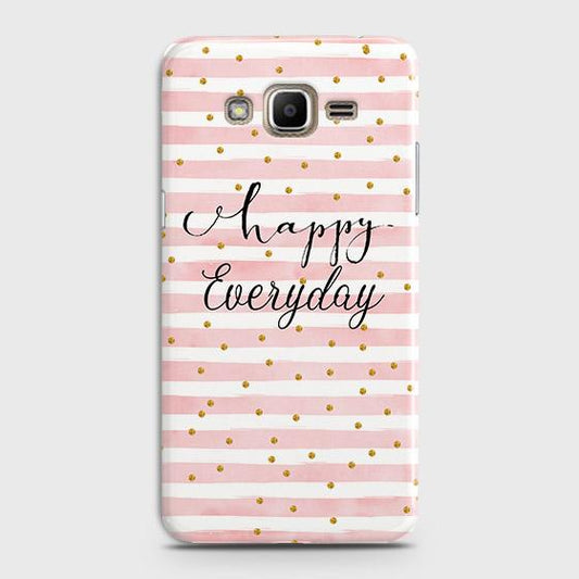 Samsung Galaxy J7 Core / Nxt Cover - Trendy Happy Everyday Printed Hard Case with Life Time Colors Guarantee