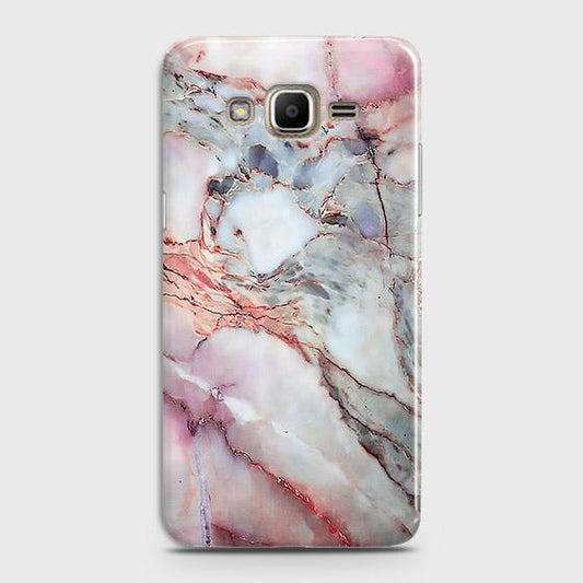 Samsung Galaxy J7 Core / Nxt Cover - Violet Sky Marble Trendy Printed Hard Case with Life Time Colors Guarantee