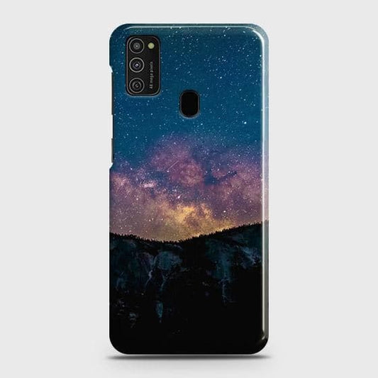 Samsung Galaxy M21 Cover - Matte Finish - Embrace Dark Galaxy  Trendy Printed Hard Case with Life Time Colors Guarantee