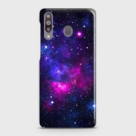 Samsung Galaxy M30 Cover - Dark Galaxy Stars Modern Printed Hard Case with Life Time Colors Guarantee