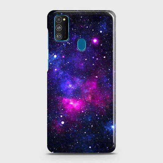 Samsung Galaxy M30s Cover - Dark Galaxy Stars Modern Printed Hard Case with Life Time Colors Guarantee