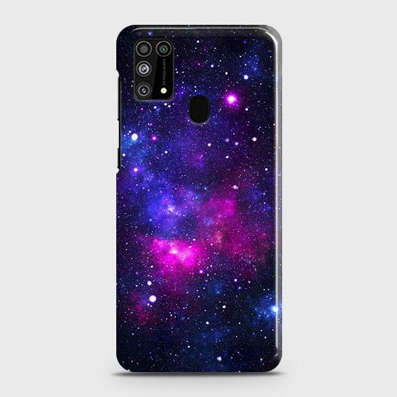 Samsung Galaxy M31 Cover - Dark Galaxy Stars Modern Printed Hard Case with Life Time Colors Guarantee