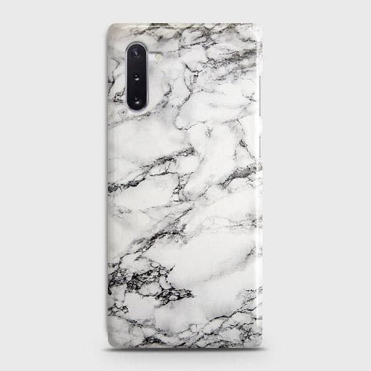 Samsung Galaxy Note 10 Cover - Matte Finish - Trendy Mysterious White Marble Printed Hard Case with Life Time Colors Guarantee