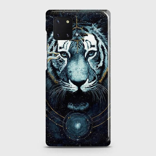 Samsung Galaxy A81 Cover - Vintage Galaxy Tiger Printed Hard Case with Life Time Colors Guarantee ( Fast Delivery )