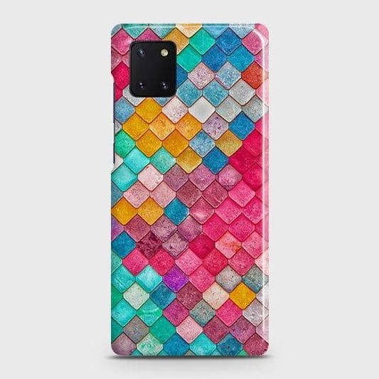 Samsung Galaxy A81 Cover - Chic Colorful Mermaid Printed Hard Case with Life Time Colors Guarantee ( Fast Delivery )