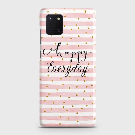 Samsung Galaxy A81 Cover - Trendy Happy Everyday Printed Hard Case with Life Time Colors Guarantee ( Fast Delivery )