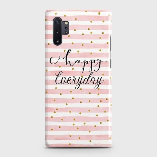 Samsung Galaxy Note 10 Plus Cover - Trendy Happy Everyday Printed Hard Case with Life Time Colors Guarantee