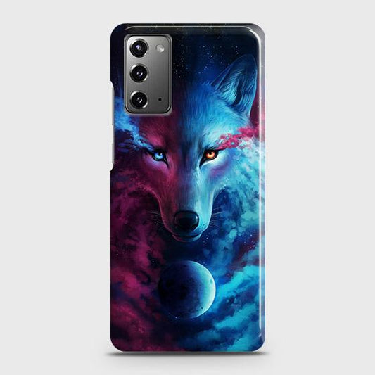 Samsung Galaxy Note 20 Cover - Infinity Wolf Trendy Printed Hard Case with Life Time Colors Guarantee B80
