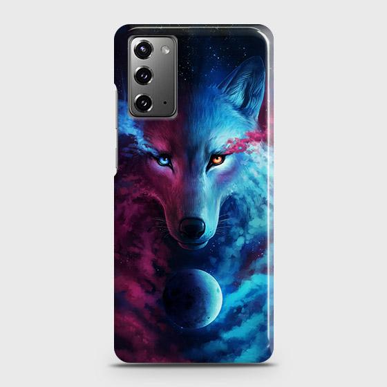 Samsung Galaxy Note 20 Cover - Infinity Wolf Trendy Printed Hard Case with Life Time Colors Guarantee ( Fast Delivery )