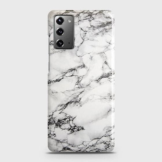 Samsung Galaxy Note 20 Cover - Matte Finish - Trendy Mysterious White Marble Printed Hard Case with Life Time Colors Guarantee