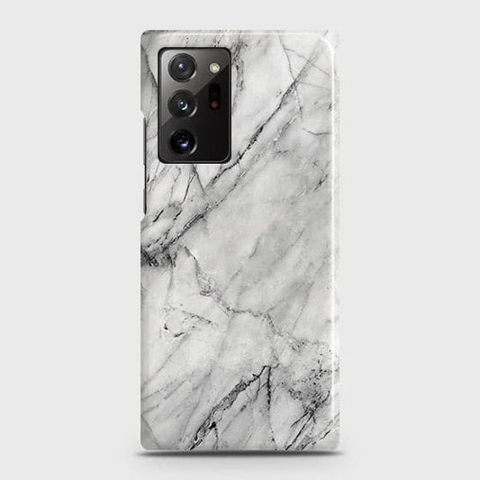 Samsung Galaxy Note 20 Ultra Cover - Matte Finish - Trendy Mysterious White Marble Printed Hard Case with Life Time Colors Guarantee