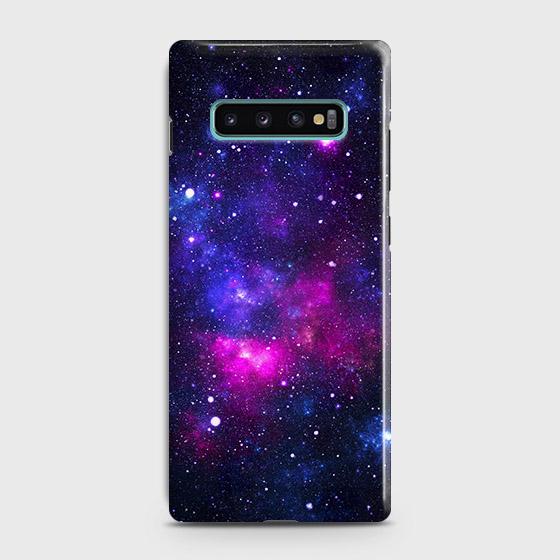 Samsung Galaxy S10 Cover - Dark Galaxy Stars Modern Printed Hard Case with Life Time Colors Guarantee B61