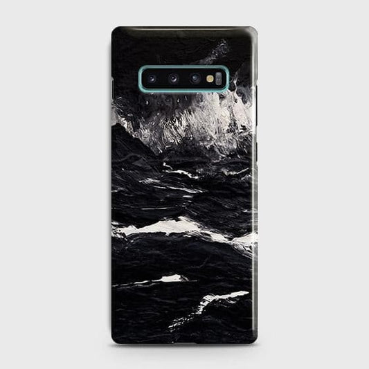 Samsung Galaxy S10 Cover - Black Ocean Marble Trendy Printed Hard Case with Life Time Colors Guarantee (Fast Delivery)