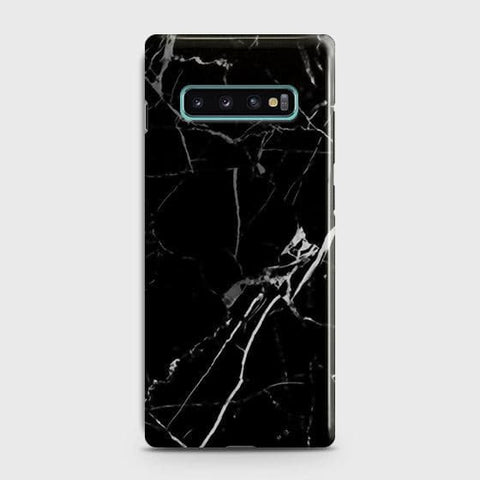 Samsung Galaxy S10 Cover - Black Modern Classic Marble Printed Hard Case with Life Time Colors Guarantee