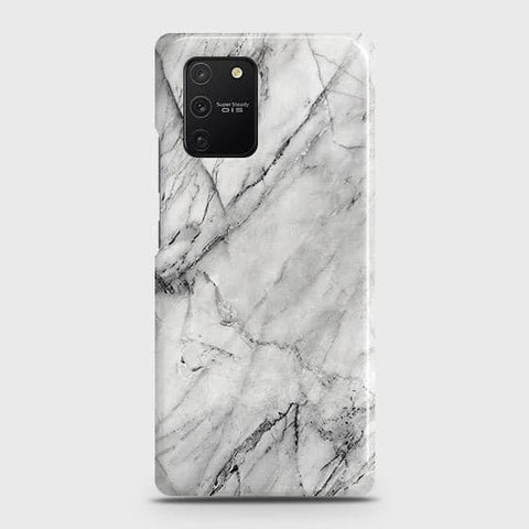 Samsung Galaxy S10 Lite Cover - Matte Finish - Trendy White Marble Printed Hard Case with Life Time Colors Guarantee