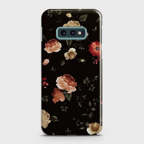 Samsung Galaxy S10e Cover - Matte Finish - Dark Rose Vintage Flowers Printed Hard Case with Life Time Colors Guarantee