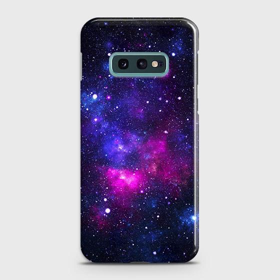 Samsung Galaxy S10e Cover - Dark Galaxy Stars Modern Printed Hard Case with Life Time Colors Guarantee