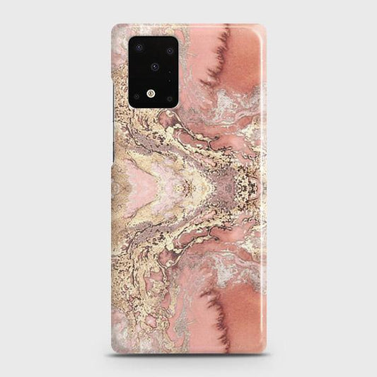 Samsung Galaxy S20 Ultra Cover - Trendy Chic Rose Gold Marble Printed Hard Case with Life Time Colors Guarantee
