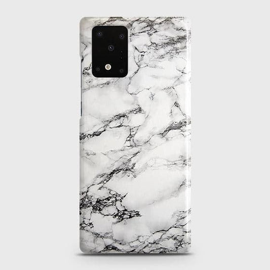 Samsung Galaxy S20 Ultra Cover - Matte Finish - Trendy Mysterious White Marble Printed Hard Case with Life Time Colors Guarantee ( Fast Delivery )
