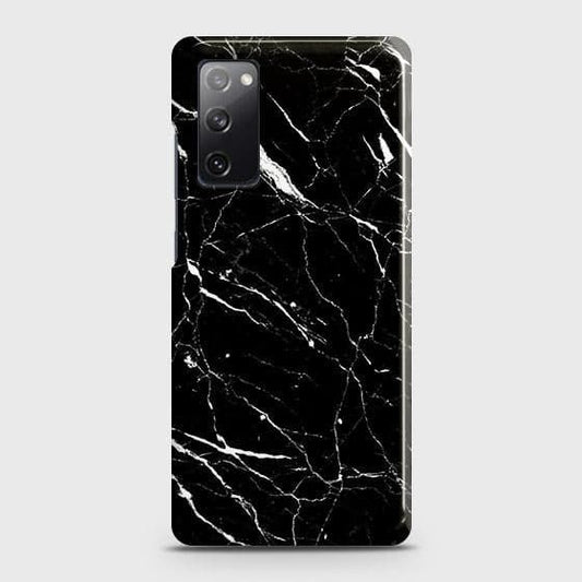 Samsung Galaxy S20 FE Cover - Trendy Black Marble Printed Hard Case with Life Time Colors Guarantee  B (38) 1