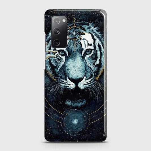 Samsung Galaxy S20 FE Cover - Vintage Galaxy Tiger Printed Hard Case with Life Time Colors Guarantee
