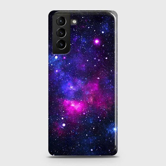 Samsung Galaxy S21 5G Cover - Dark Galaxy Stars Modern Printed Hard Case with Life Time Colors Guarantee