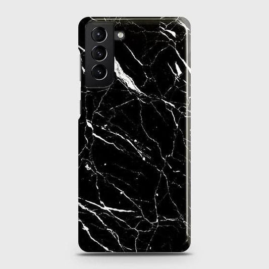Samsung Galaxy S21 Plus 5G Cover - Trendy Black Marble Printed Hard Case with Life Time Colors Guarantee