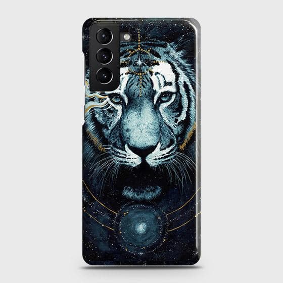 Samsung Galaxy S21 Plus 5G Cover - Vintage Galaxy Tiger Printed Hard Case with Life Time Colors Guarantee