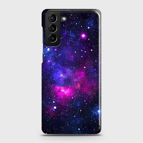 Samsung Galaxy S21 Plus 5G Cover - Dark Galaxy Stars Modern Printed Hard Case with Life Time Colors Guarantee