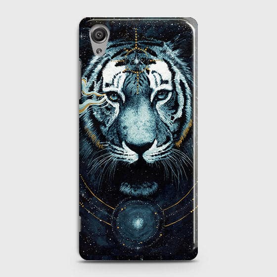 Sony Xperia XA1 Plus Cover - Vintage Galaxy Tiger Printed Hard Case with Life Time Colors Guarantee