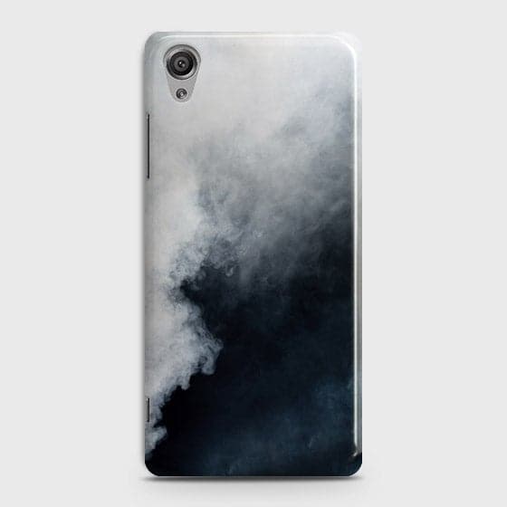 Sony Xperia XA1 Plus Cover - Matte Finish - Trendy Misty White and Black Marble Printed Hard Case with Life Time Colors Guarantee