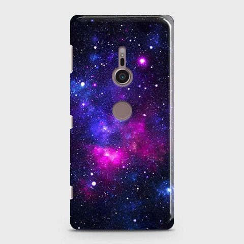 Sony Xperia XZ3 Cover - Dark Galaxy Stars Modern Printed Hard Case with Life Time Colors Guarantee b64