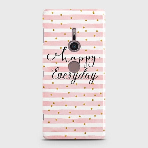 Sony Xperia XZ3 Cover - Trendy Happy Everyday Printed Hard Case with Life Time Colors Guarantee