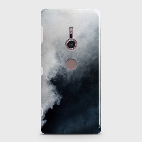 Sony Xperia XZ3 Cover - Matte Finish - Trendy Misty White and Black Marble Printed Hard Case with Life Time Colors Guarantee
