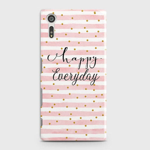 Sony Xperia XZ Cover - Trendy Happy Everyday Printed Hard Case with Life Time Colors Guarantee