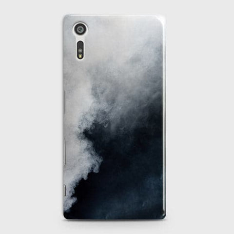 Sony Xperia XZ Cover - Matte Finish - Trendy Misty White and Black Marble Printed Hard Case with Life Time Colors Guarantee