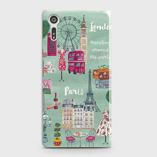 Sony Xperia XZ / XZs Cover - Matte Finish - London, Paris, New York ModernPrinted Hard Case with Life Time Colors Guarantee