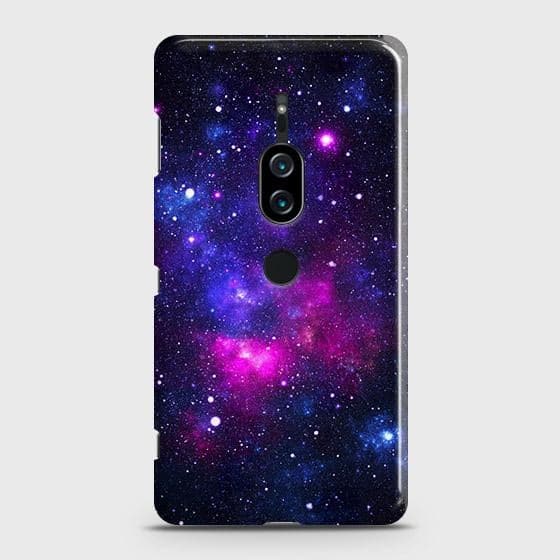 Sony Xperia XZ2 Premium Cover - Dark Galaxy Stars Modern Printed Hard Case with Life Time Colors Guarantee