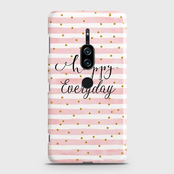 Sony Xperia XZ2 Premium Cover - Trendy Happy Everyday Printed Hard Case with Life Time Colors Guarantee