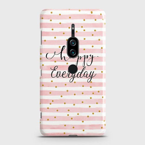 Sony Xperia XZ2 Premium Cover - Trendy Happy Everyday Printed Hard Case with Life Time Colors Guarantee