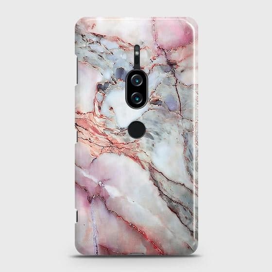 Sony Xperia XZ2 Premium Cover - Violet Sky Marble Trendy Printed Hard Case with Life Time Colors Guarantee B71
