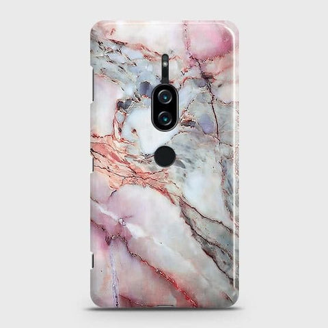 Sony Xperia XZ2 Premium Cover - Violet Sky Marble Trendy Printed Hard Case with Life Time Colors Guarantee B71