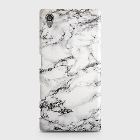 Sony Xperia Z5 Cover - Matte Finish - Trendy Mysterious White Marble Printed Hard Case with Life Time Colors Guarantee