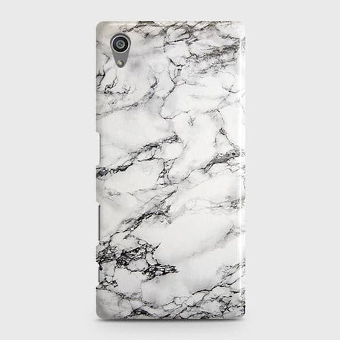 Sony Xperia Z5 Cover - Matte Finish - Trendy Mysterious White Marble Printed Hard Case with Life Time Colors Guarantee