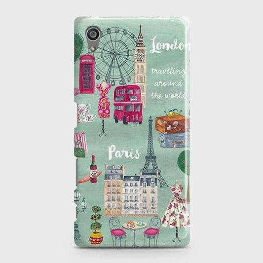 Sony Xperia Z5 Cover - Matte Finish - London, Paris, New York ModernPrinted Hard Case with Life Time Colors Guarantee