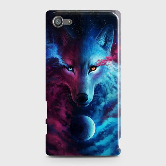 Sony Xperia Z5 Compact / Z5 Mini Cover - Infinity Wolf Trendy Printed Hard Case with Life Time Colors Guarantee